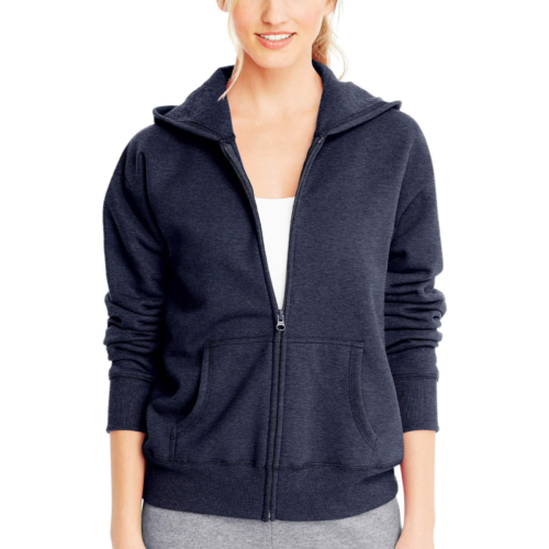 Hanes ComfortSoft EcoSmart Women's Fleece Full-Zip Hoodie Sweatshirt